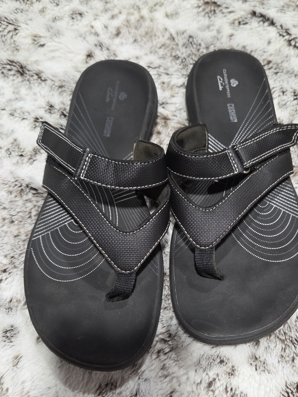 Cloudsteppers by Clarks Black Women's Comfort Sandals